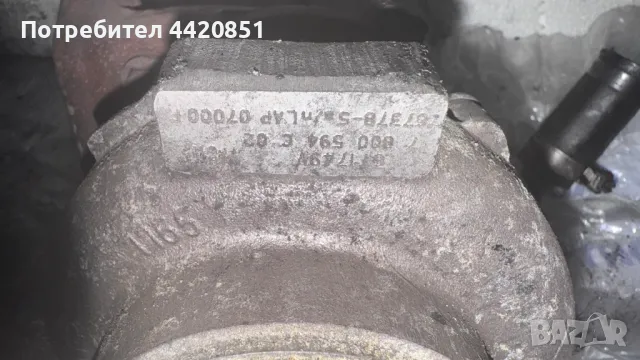Турбо компресор за BMW 118 - 767378-5 / 7800594C02, снимка 2 - Части - 50196960