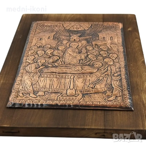 ИКОНА ГОЛЯМА УСПЕНИЕ БОГОРОДИЧНО, снимка 2 - Икони - 54292227