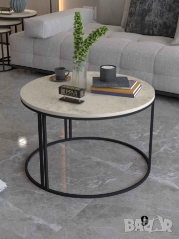 Кръгла масичка за кафе / Холна масичка - 12 цвята, снимка 8 - Маси - 51932688