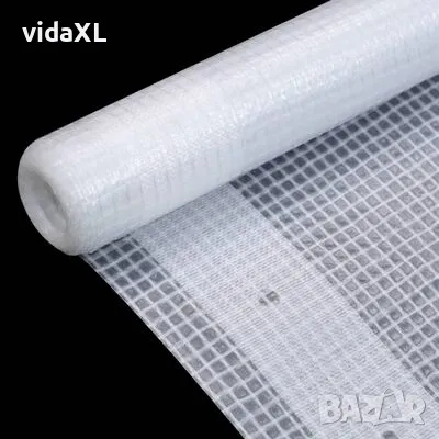 vidaXL Брезент тип Лено, 260 г/м², 2x4 м, бял（SKU:45545）, снимка 4 - Други - 49257415