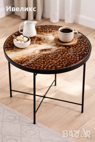 Градинска/ холна / помощна маса за кафе от епоксидна смола