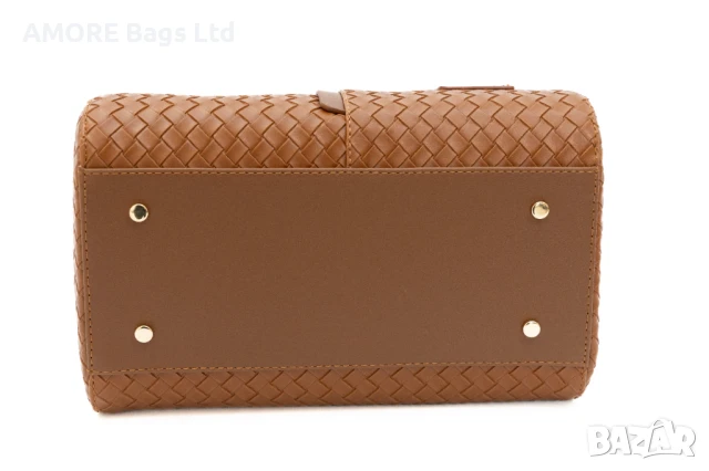 Класическа дамска чанта AMORE Beatrice - Tan, снимка 7 - Чанти - 50656784