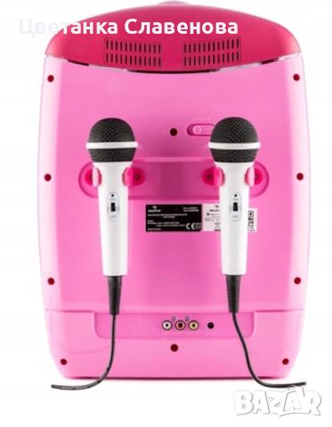Продавам Комплект за караоке Kara Projectura розов + комплект LED микрофон Kara Dazzl, снимка 4 - Караоке - 45512833