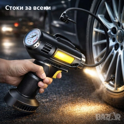 Безжичен дигитален компресор за автомобил, снимка 4 - Аксесоари и консумативи - 53258456
