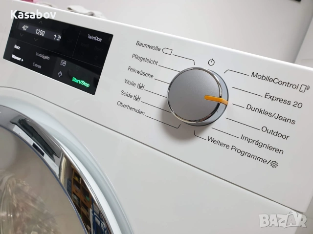 Miele 1600rpm Wi-Fi TwinDos Подсветка Пералня Миеле 12м Гаранция, снимка 3 - Перални - 53791141