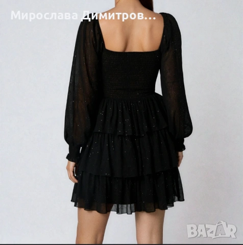 Черна дамска рокля 