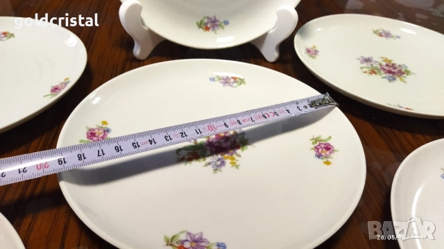 Стар полски порцелан чинии, снимка 5 - Антикварни и старинни предмети - 52262107