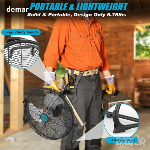 30 см високоскоростен подов вентилатор за Makita 18V, без батерия, снимка 5 - Вентилатори - 53811048