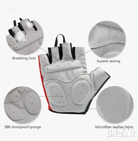 Колоездачни ръкавици L, снимка 2 - Ръкавици - 54284030