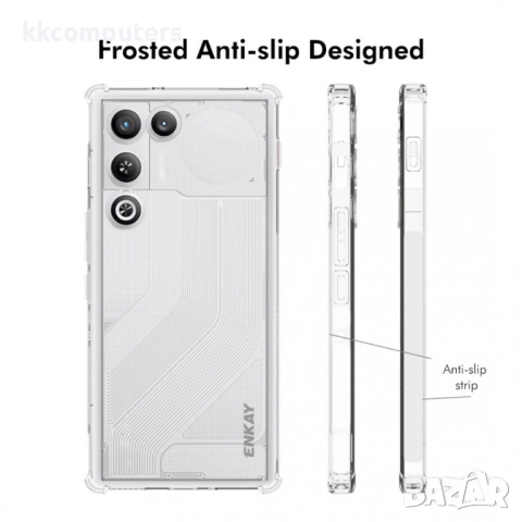 ENKAY HAT PRINCE Прозрачен Калъф за ZTE nubia RedMagic 11 Air 5G - TPU, Подсилени ъгли, Прозрачен, снимка 4 - Калъфи, кейсове - 53944987