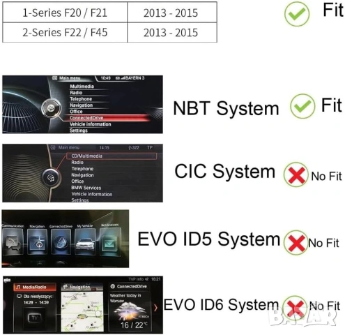 Мултимедия за BMW 1, NBT, серия 1, F20, F21, Android, навигация, Андроид, екран, дисплей, снимка 11 - Аксесоари и консумативи - 54035938