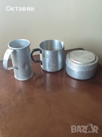 Стара алуминиева мярка, канче кутия за храна