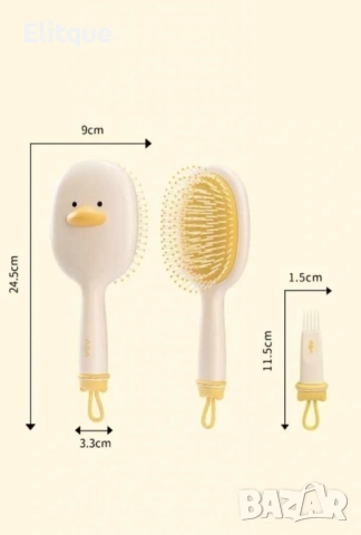 Четка за коса с четчица за почистване в два забавни варианта, снимка 6 - Други - 52832187