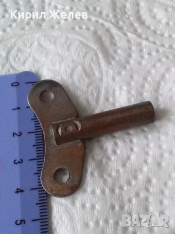 Антикварен ключ за стенен часовник 26189, снимка 6 - Антикварни и старинни предмети - 53485496