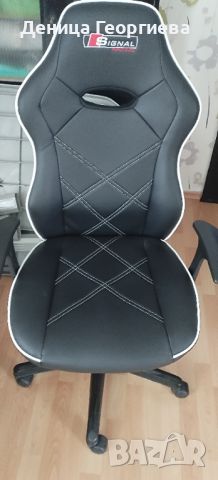 Продавам много запазен геймърски стол, снимка 1 - Столове - 45525374