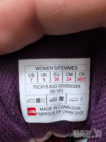 туристически THE NORTH FACE Gore-Tex MID номер 38 водоустойчиви обувки /маратонки, снимка 9 - Други - 53344350