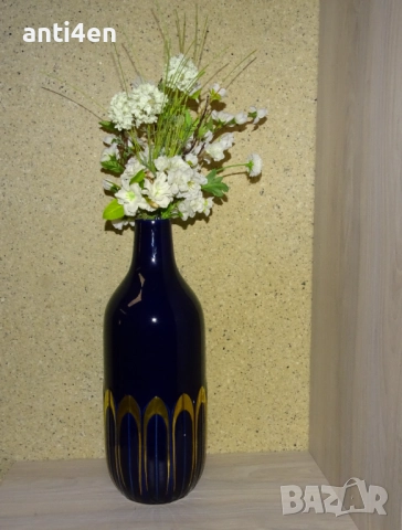Стара Немска керамична ваза тип ШИШЕ висока 39 см., снимка 9 - Антикварни и старинни предмети - 51527445