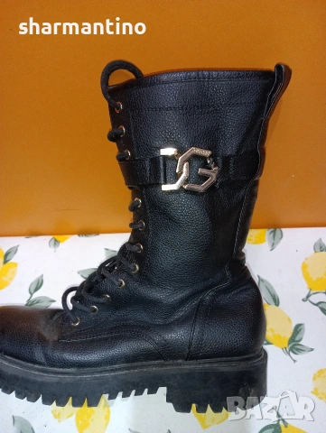 Guess Oriss N 37 Кубинки кожени, снимка 4 - Дамски боти - 53330742