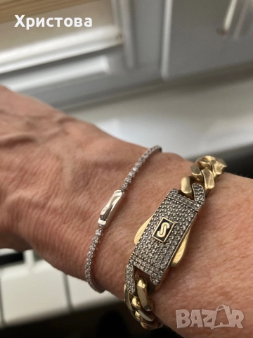 Златна тенис гривна 3,08гр.,14к