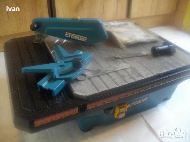 750 вата ф180мм английска оригинална ел. машина рязане плочки плочи камък облицовки ERBAUER отлична, снимка 2 - Други инструменти - 51252820