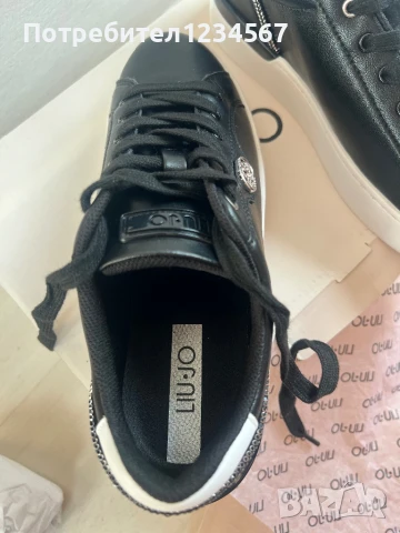 НОВИ уникални маратонки от естествена кожа LIU JO с цирконии, снимка 5 - Маратонки - 51378692