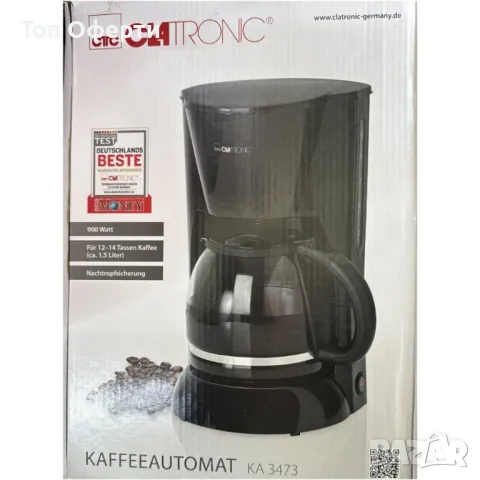 Мини кафеварка, Clatronic KA 3473, 900 W, 14 чаши, снимка 1 - Кафемашини - 49398152