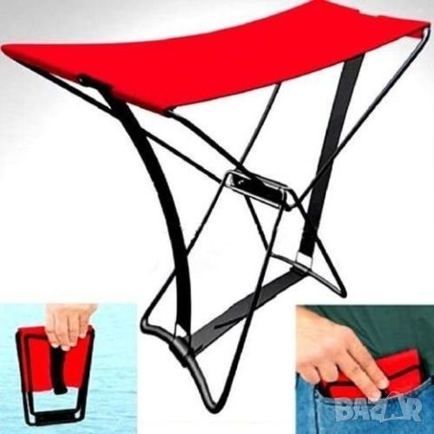 Сгъваемо джобно столче A m a z i n g pocket chair;Размери: 30 см * 18 см * 30 см; Товароносимост: до, снимка 1 - Столове - 46750231