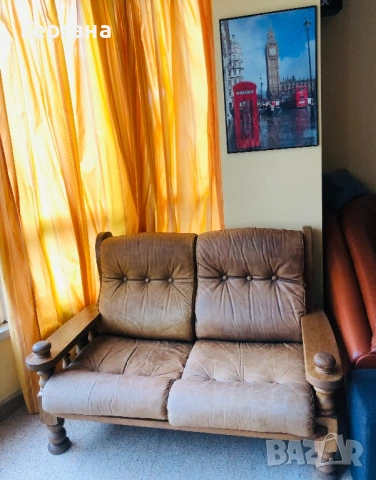 Диван естествена кожа