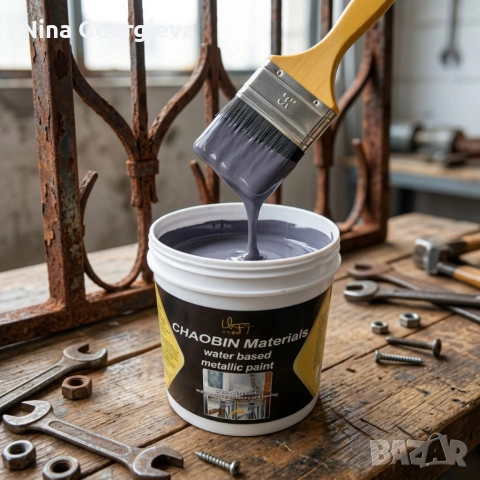 Водоустойчива метална боя за бързо премахване на ръжда - кремообразна на водна основа, снимка 4 - Бои, лакове, мазилки - 54078133