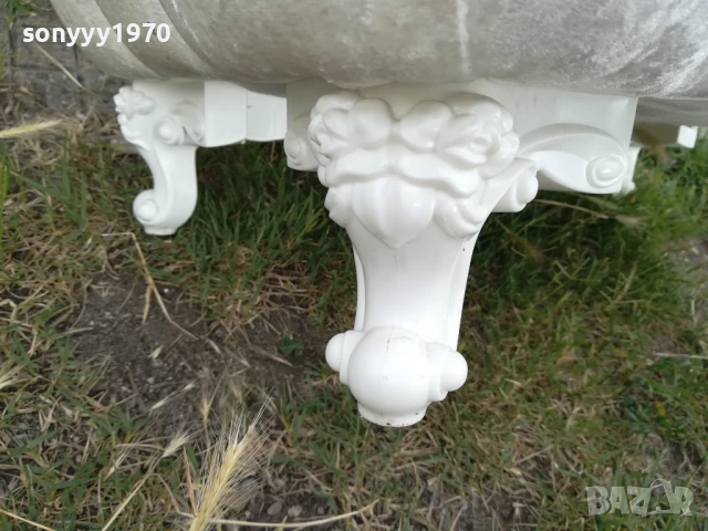 БЯЛА ТАБУРЕТКА 1706251207, снимка 4 - Антикварни и старинни предмети - 50696247