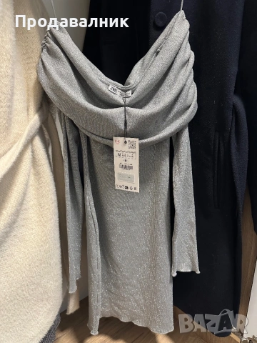Сребриста рокля ZARA, снимка 7 - Рокли - 53173723