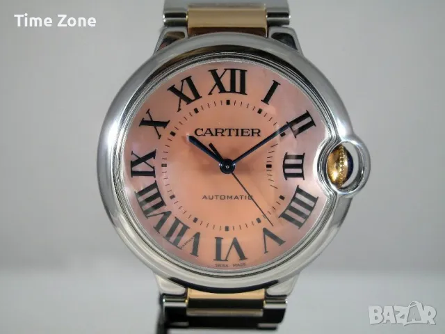 Cartier Ballon Bleu 33mm Steel & Pink Gold MOP Dial Automatic Дамски Различни Варианти, снимка 3 - Дамски - 47990333