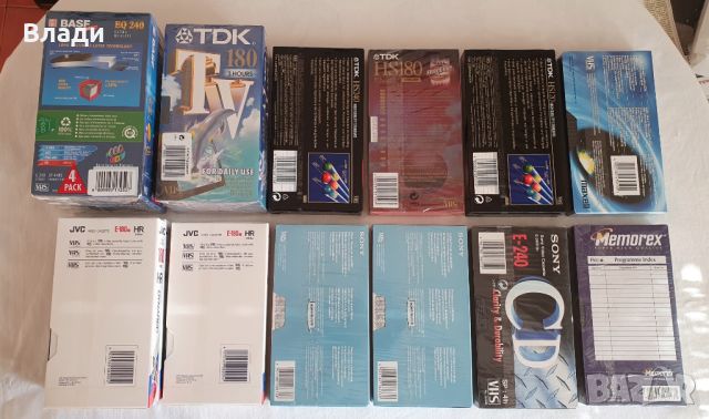 Нови видеокасети VHS TDK, JVC, BASF, Sony, Memorex, снимка 2 - Други жанрове - 44908708