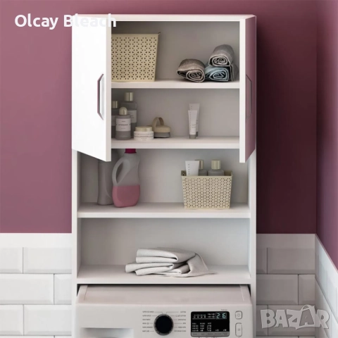 Гардероб-шкаф за перална машина/сушилня, снимка 3 - Шкафове - 52492567