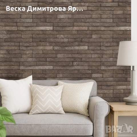 Декоративен 3D тухлен тапет за стени от PE пяна 77х70 см., снимка 13 - Декорация за дома - 52055705