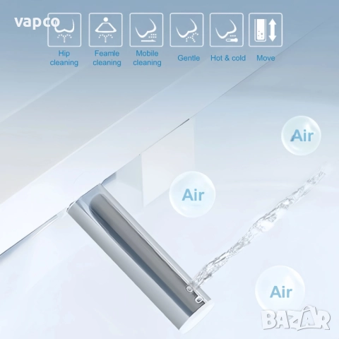 Мултифункционална смарт тоалетна F03 с биде, подгрев, сушене, масаж, снимка 13 - Други - 52484341