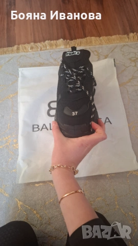 Маратонки Balenciaga черни чисто нови, снимка 4 - Маратонки - 53075078