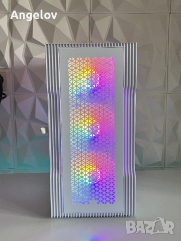 Бял Геймърски Компютър / i3-9100f / RX 570 / Windows 11 Pro, снимка 3 - Геймърски - 53858363