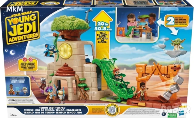Нов Star Wars Tenoo Jedi Temple 50,8 см висок комплект за игра с екшън фигурки