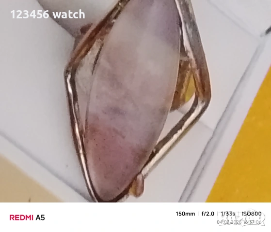 Стари посребрени пръстени със естествен камък, снимка 11 - Антикварни и старинни предмети - 53709696