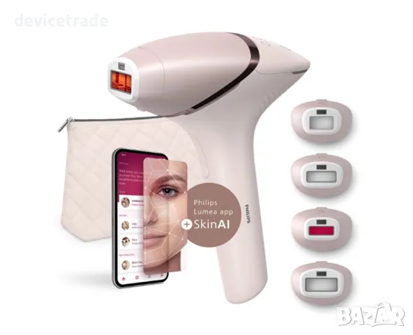Фотоепилатор за обезкосмяване със SenseIQ Philips BRI976/00, 450000 IPL