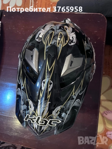 Каска с очила за мотокрос, ендуро, носена е 2/3 пъти!, снимка 4 - Аксесоари и консумативи - 52899154