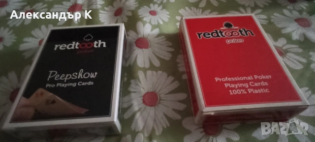 Професионални игри за покер Redtooth-2 кутии