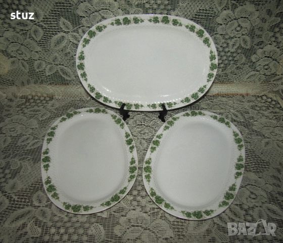 Немски порцеланови плата, овали, 2 размера, снимка 4 - Чинии - 50929305