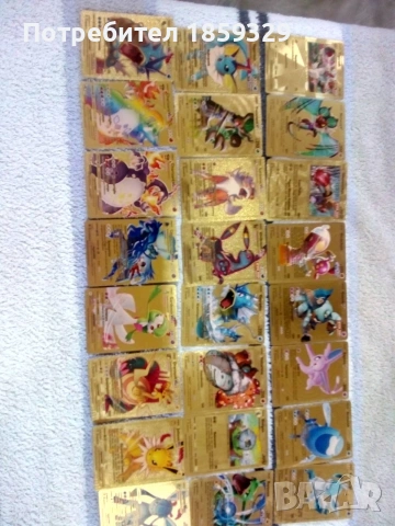 златни карти покемон , снимка 2 - Карти за игра - 53293447