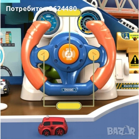 ГОЛЯМА ДВОЙНА ПИСТА ЗА КОЛИЧКИ С АСАНСЬОР И ВОЛАН 3850, снимка 3 - Коли, камиони, мотори, писти - 52650636