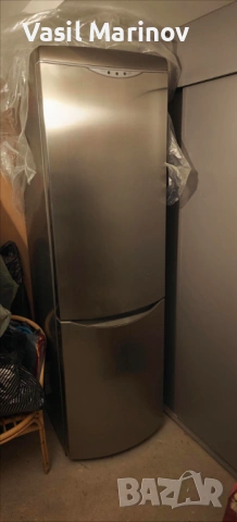 Хладилник с фризер инокс Ariston , снимка 3 - Хладилници - 53121487