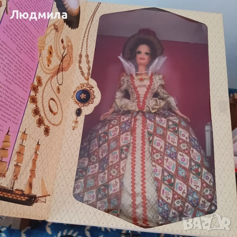 Барби - Елизабетинска кралица: Колекцията кукли "Великата ера", снимка 3 - Кукли - 53811298