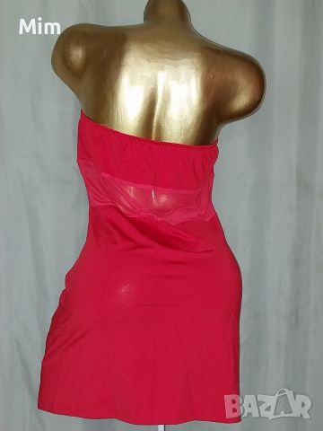3XL Червена къса  рокля, снимка 5 - Рокли - 46048844