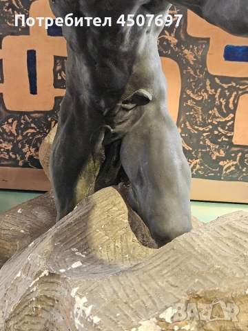 Алфредо Пина, (1883-1966) Бронзов Стрелец, върху издълбана скална основа, снимка 18 - Антикварни и старинни предмети - 54052752